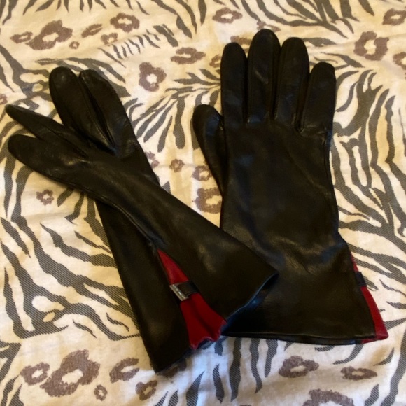 EUC Nine West Women’s Black Leather gloves lot of 3 pair size M - Picture 2 of 13
